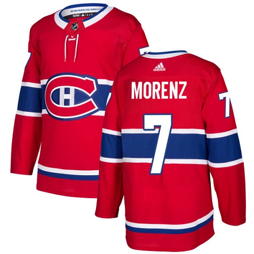 Adidas Men Montreal Canadiens #7 Howie Morenz Red Home Authentic Stitched NHL Jersey